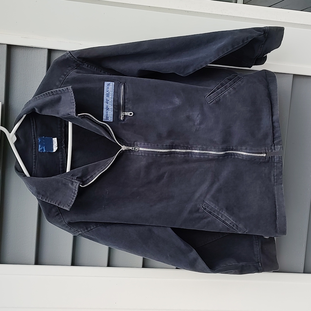 Original house of blues denim help ever hurt never jacket